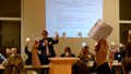 Gut gelaunter Jahresrückblick im neuen Kita-Gebäude